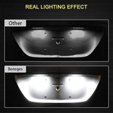 2x No Error LED License Plate Light Bulbs White For Mercedes Benz W204 W212 W221