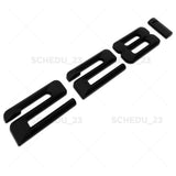 14-16 BMW 228i Trunk Lid Letter Emblem Badge M Performance Sport Matte Black
