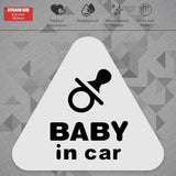 Cute Baby in Car Nipple 3D Sticker Decal Kid on Board Van Trunk Window Decorate
