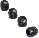 4Pcs Universal Fit Shinny Bling Tire Air Valves Stem Caps for Auto Cars Trucks
