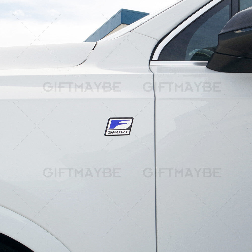 2x For Lexus F-Sport Auto Car Aluminum Badge Emblem Interior Exterior Decoration