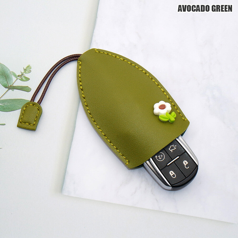 Universal Cute Cartoon Lady Car Key Fob Holder Cover Case Keychain Ring Gift