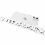 3x GMC Terrain Front Door & Rear Liftgate Nameplate Logo Emblem Decorate Chrome