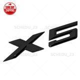 14-26 Gloss Black BMW X5 Rear Liftgate Letter Emblem Badge Trunk ABS  /M Sport