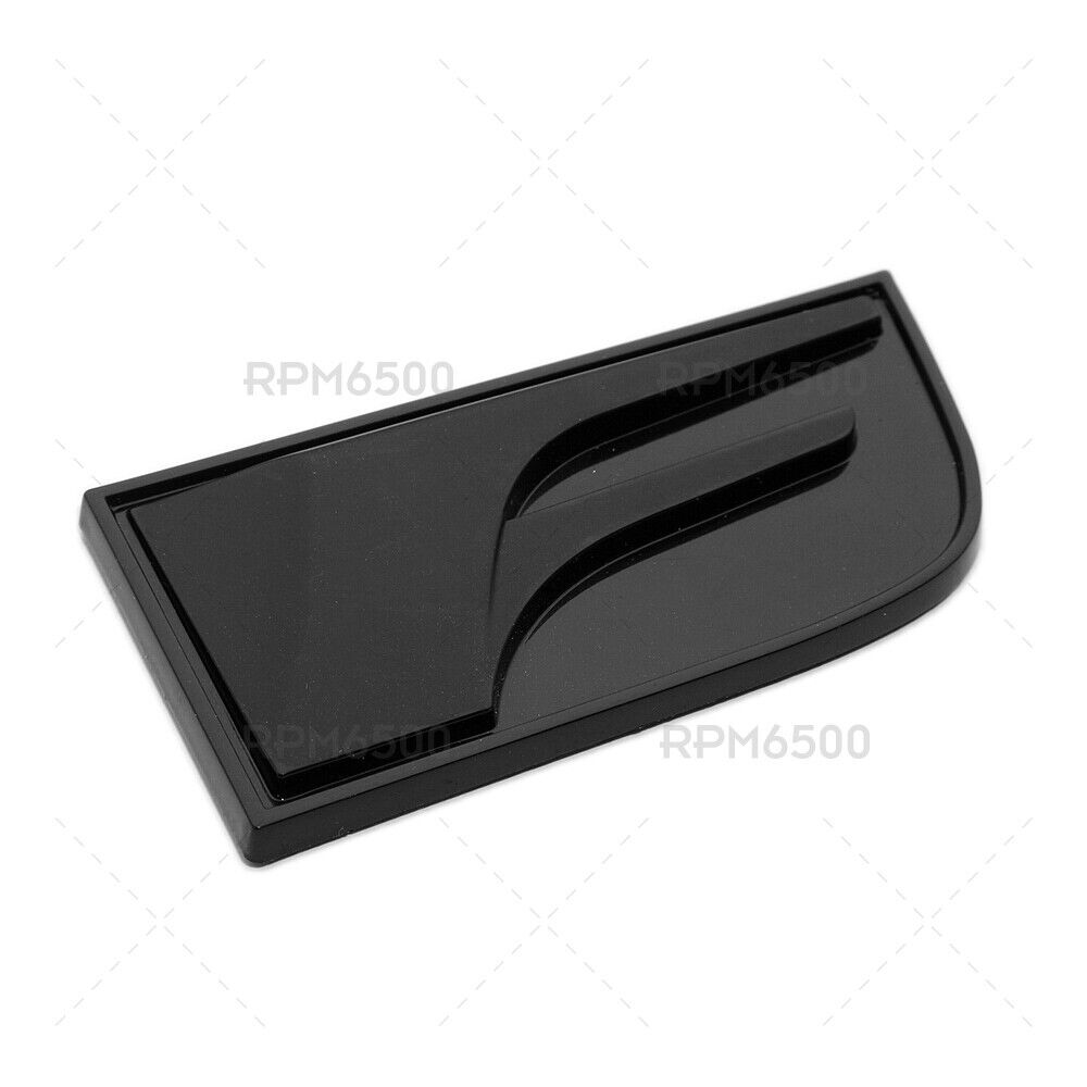 2x Lexus Black IS GS RC F Fender Letter Logo Badge 3D Decal Emblem Car F-Sport