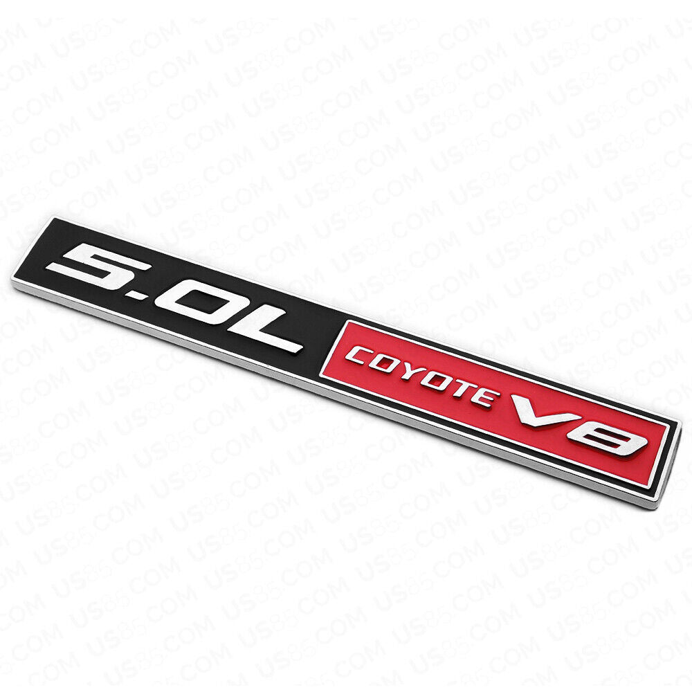 3D Fashion Metal 5.0L Coyote V8 Emblem Car Decal Badge Sticker Auto Decoration