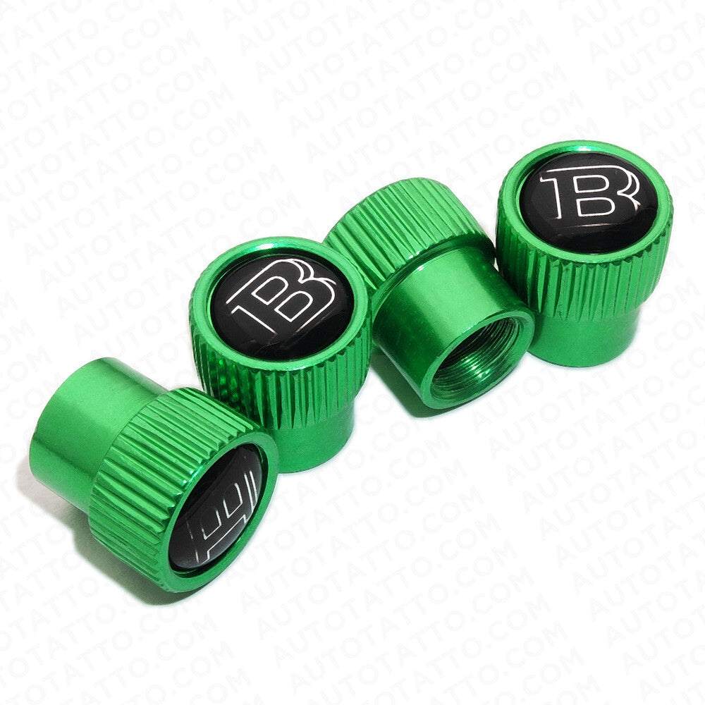 For Brabus Roundel Car Wheels Tire Air Valve Caps Stem Dust Logo Cover Sport