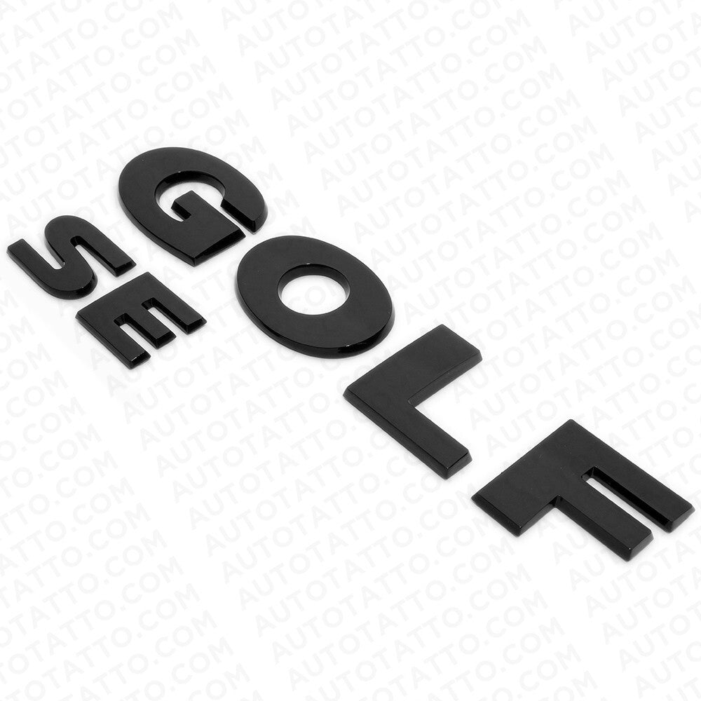 2015-2021 Volkswagen Rear Liftgate Golf SE Nameplate Emblem Badge Black