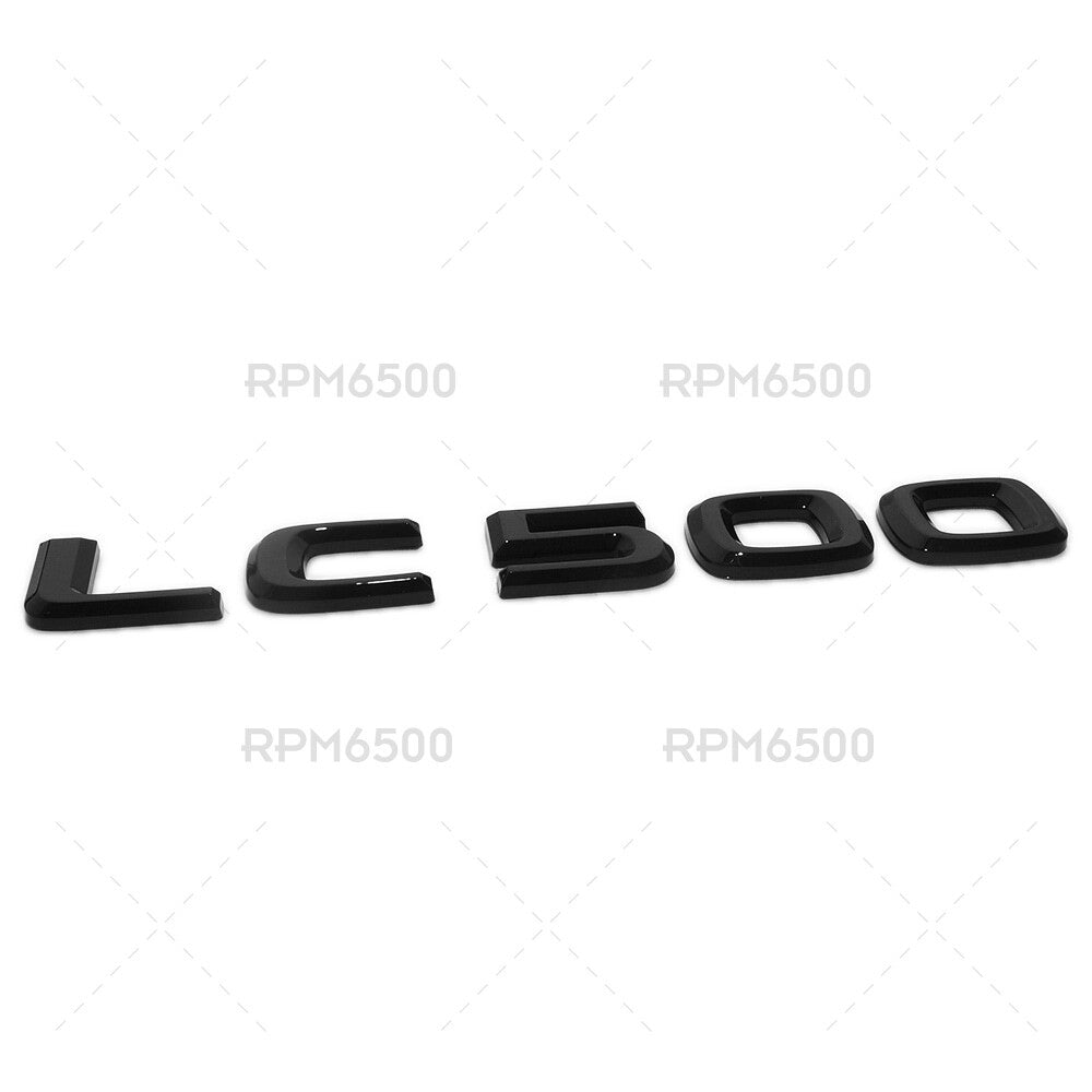 Lexus Trunk Rear LC 500 Letter Logo Badge Car Emblem Replace F-Sport Gloss Black