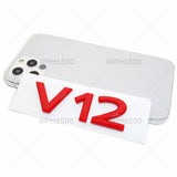 Mercedes-Maybach V12 Turbo AMG Side Fender Emblem Nameplate Badge Sport Red