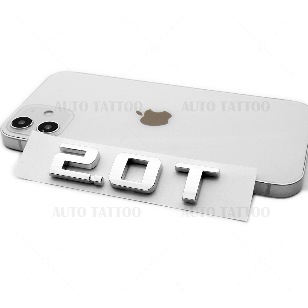 For Chevy Equinox Liftgate 2.0T Turbo Letter Logo Badge Emblem Sport OEM Chrome