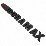 2x OEM Black Red Allison Transmission Duramax Hood Logo Emblem Badge Truck Sport