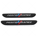 2x M Performance Car Fender Nameplate Emblem Badge Sport Limited Decorate Black