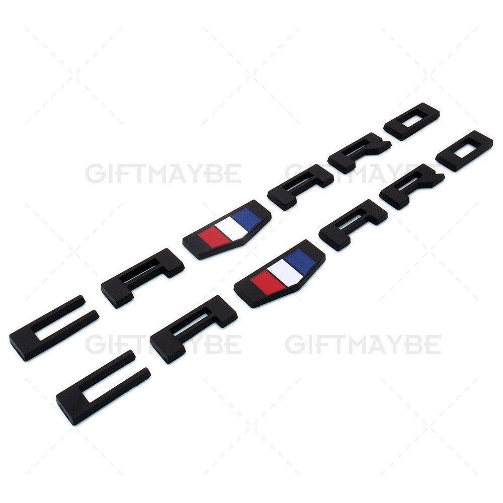 2x For Chevrolet CAMARO 3D Car Letter Fender Marker Emblem Badge RS SS ZL1 Z28