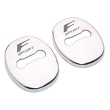 2X Stainless Steel Auto Car Door Striker Cover Lock Buckle Cap F-SPORT For Lexus