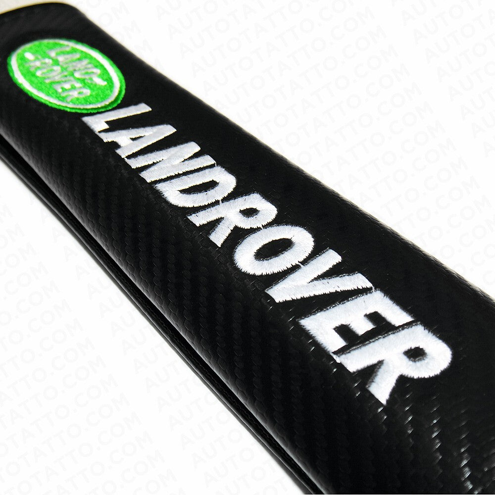 Land Rover Carbon Car Seat Belt Cover Safety Shoulder Strap Cushion Pad Harness