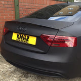 08-16 AUDI Gloss Black Rear Trunk Lid Luggage Ring Sign Badge Logo Emblem Sport