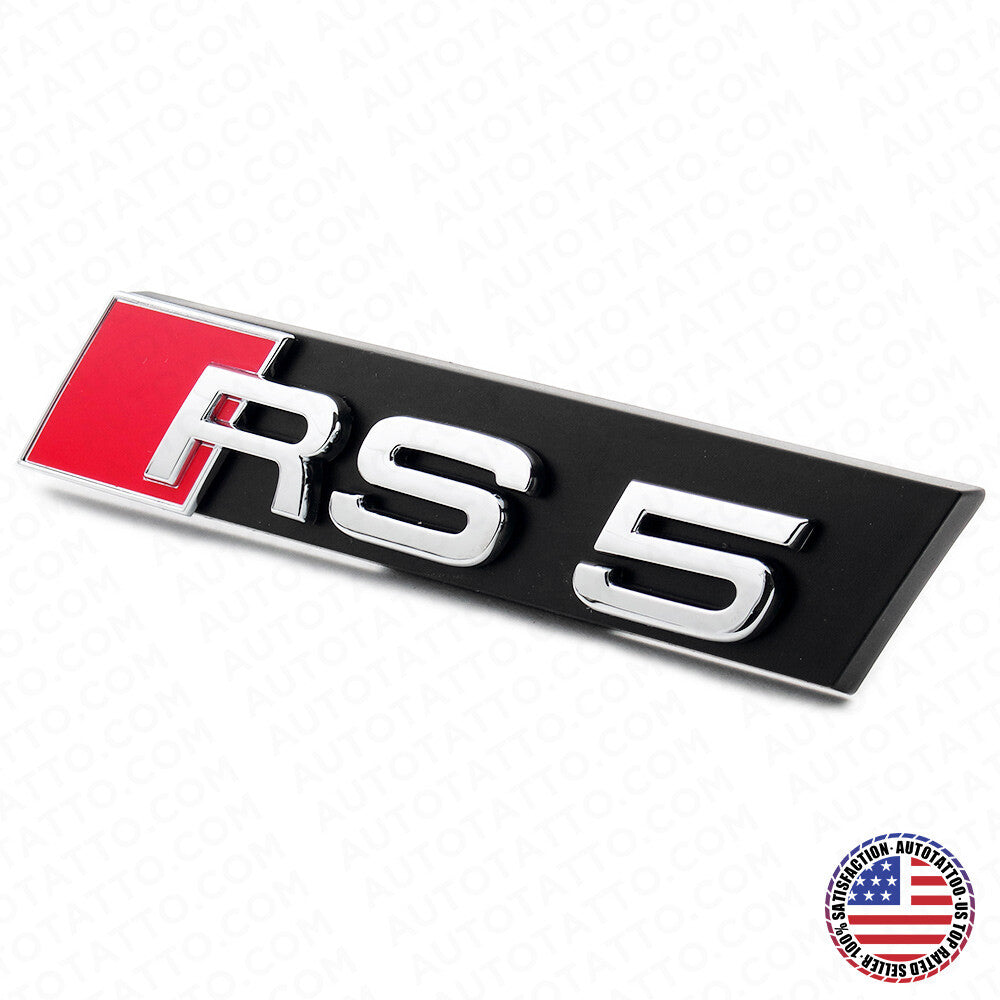 Audi RS5 Front Grille Bumper Radiator Lettering Emblem Badge Logo Sport Chrome