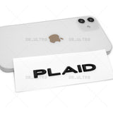 Tesla Model 3 S X Y Rear Tailgate Lid Plaid Nameplate Logo Badge Emblem Black