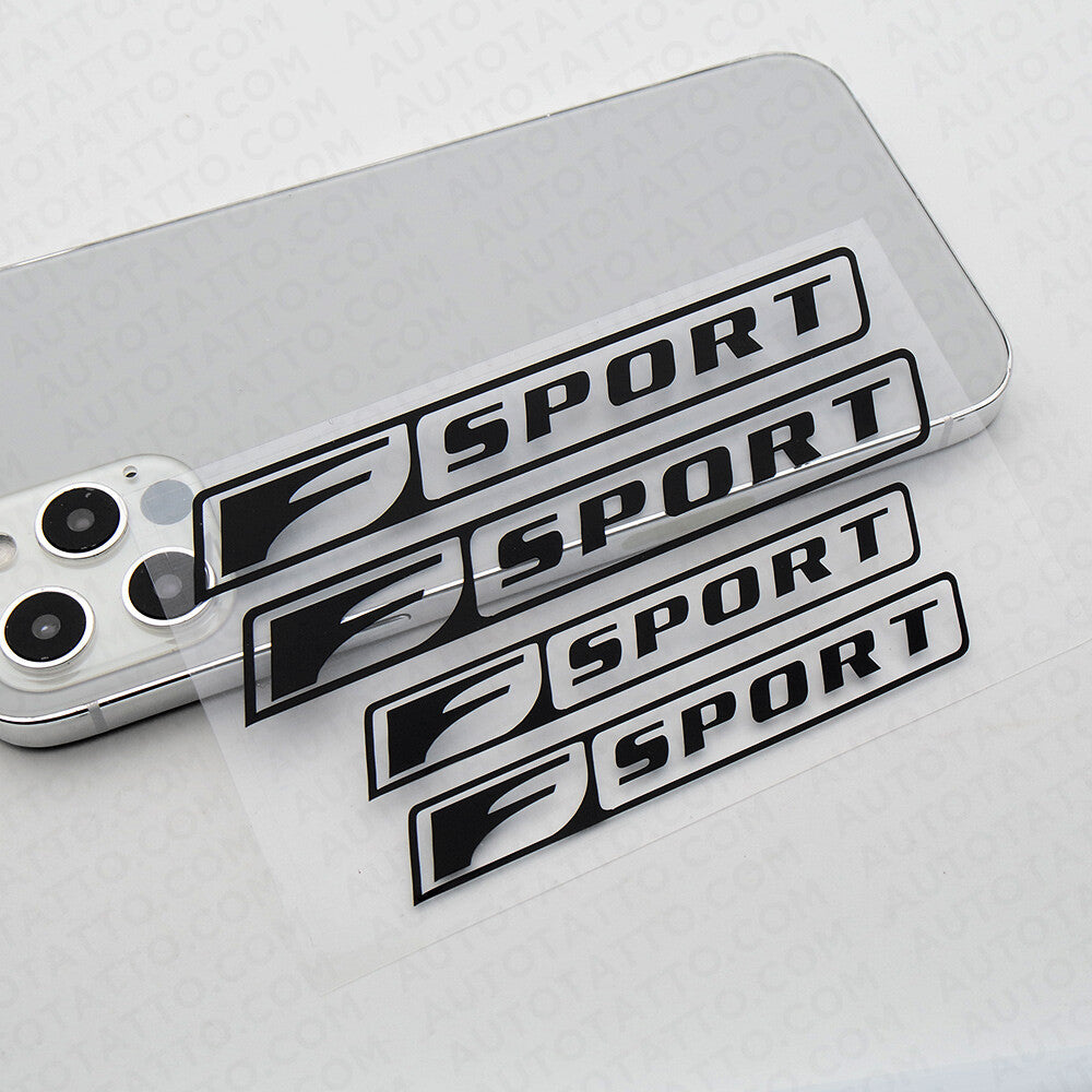 Lexus F Sport Car Wheels Brake Caliper Sticker 3D Decal Logo Decoration Black