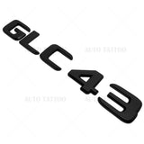 17-21 Mercedes GLC 43 Letter Emblem Liftgate Logo Badge AMG Sport Matte Black