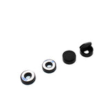 1x For Honda Sport Gloss Black License Plate Frame Cover Decorate + Screw Caps