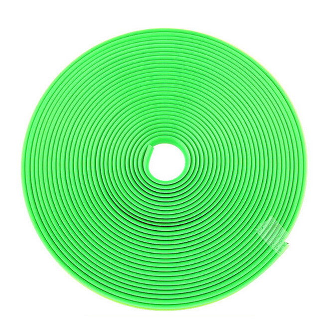 26FT Car Wheels Hub Rim Edge Protector Ring Tire Guard Sticker Rubber Strip Line