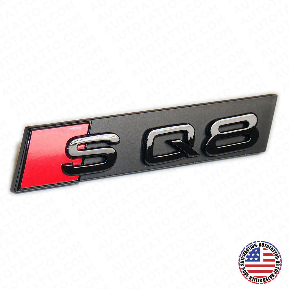 Audi SQ8 Front Grille Bumper Radiator Lettering Emblem Badge Logo Sport Black