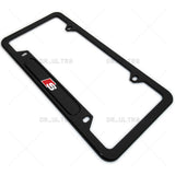 Gloss Black Front or Rear Audi S Logo Emblem License Plate Frame Cover Gift