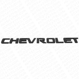 Chevy Chevrolet Truck Lifgate Letter Badge Logo Emblem Gloss Black Large Size