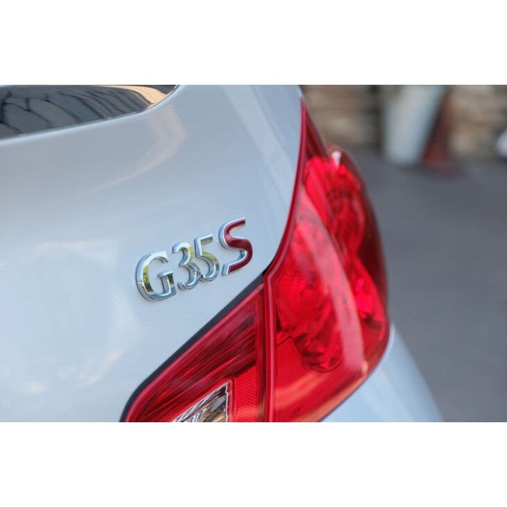 For Infiniti G35s Rear Trunk Logo Letter Badge Emblem Nameplate Sport Chrome