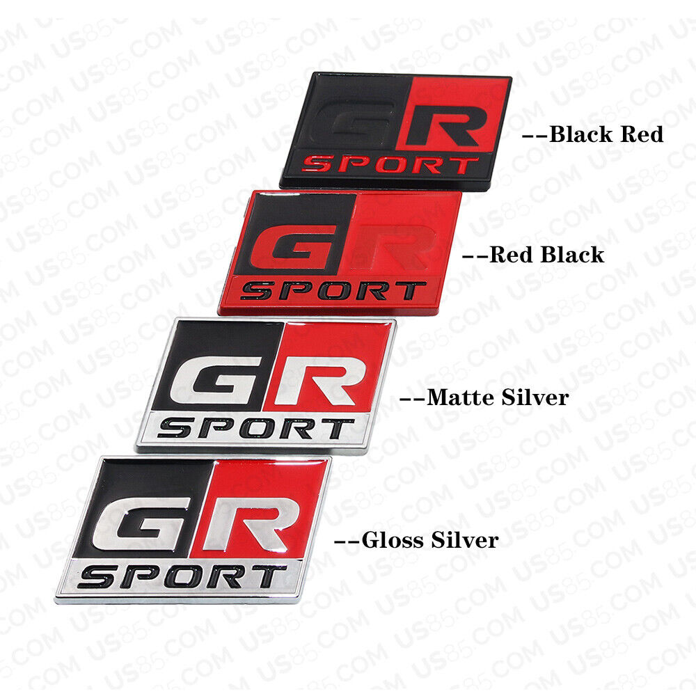3D Fashion Metal GR/GR Sport Car Decal Badge Emblem Sticker for Auto Decoration