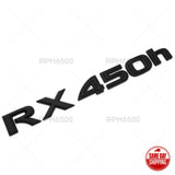 Lexus Liftgate Matte Black RX 450h Letter Logo Badge Car Emblem Replace F-Sport