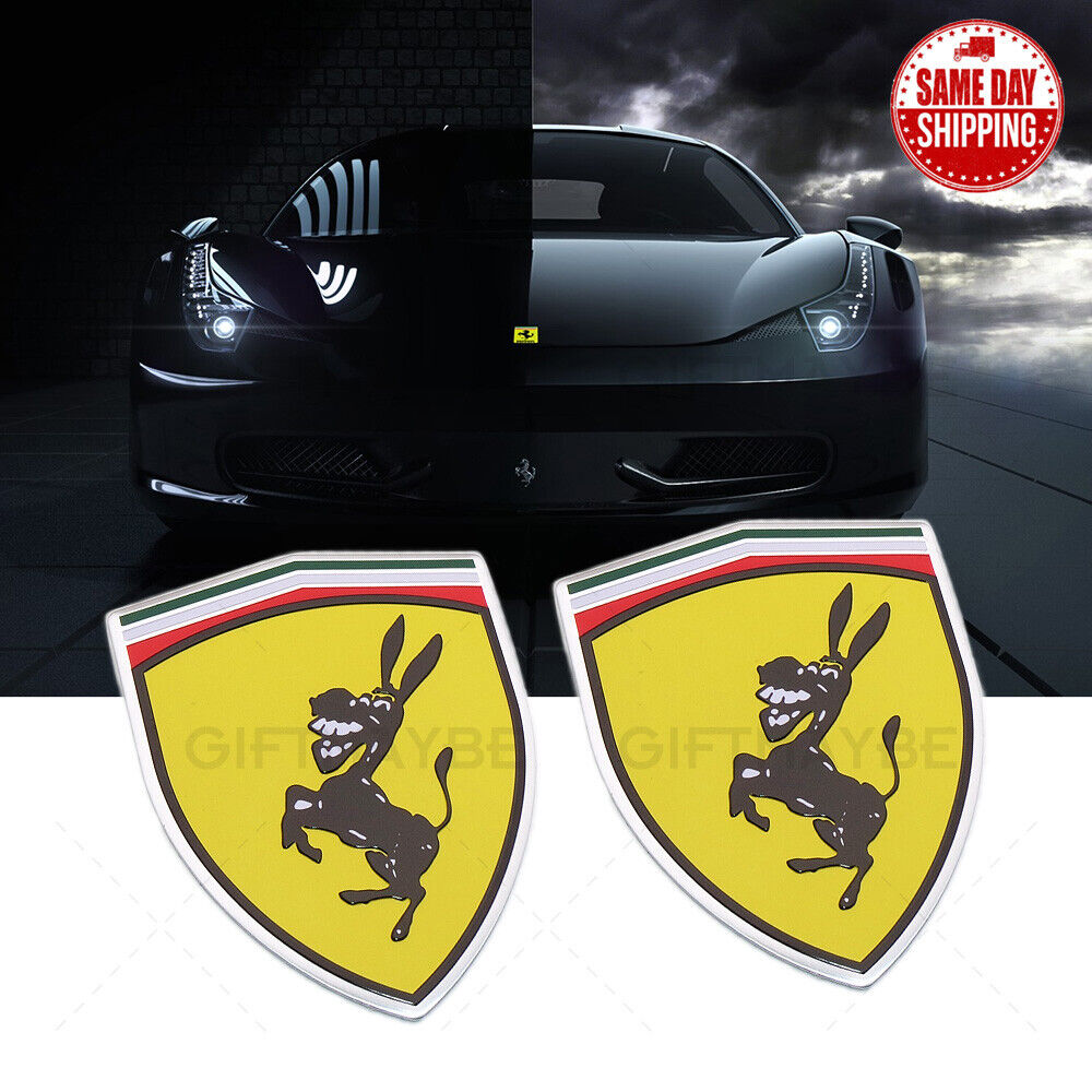 Universal 1x or 2x Fashion Aluminum Alloy Donkey Car Decal Sticker Decoration