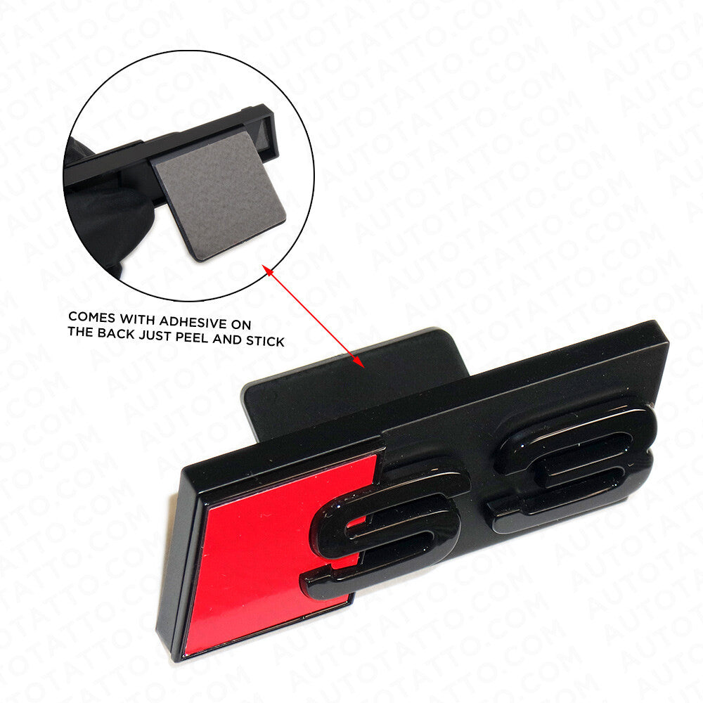 Audi S3 Front Grille Bumper Radiator Lettering Emblem Badge Logo Sport Black