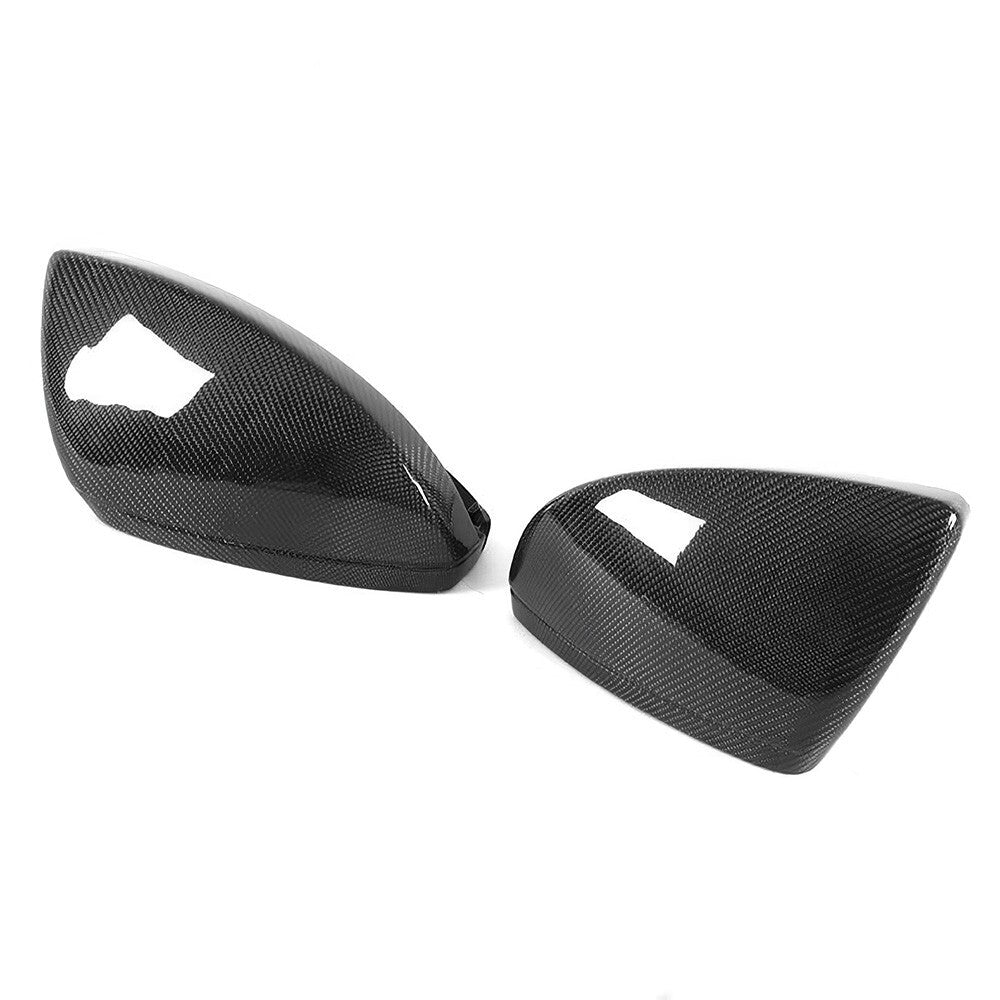 19-24 Audi C8 A6 S6 A7 S7 A8 Real Carbon Fiber Car Side Mirror Cover Cap Replace
