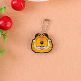 Universal 3D PVC Silicone Cute Cartoon Key Identifier Label Cap Cover Keychain