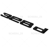 Matte Black 328d Letter Logo Emblem Badge Trunk Lid M Series Performance F30