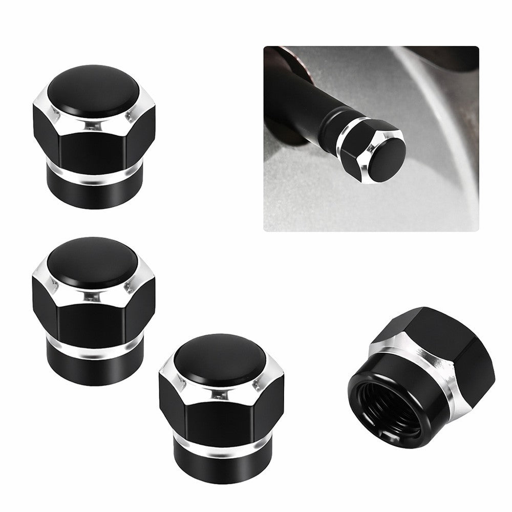 4pcs Hex Tire Wheels Air Valve Stem Caps Cover Car Truck Hotrod ATV Decorate