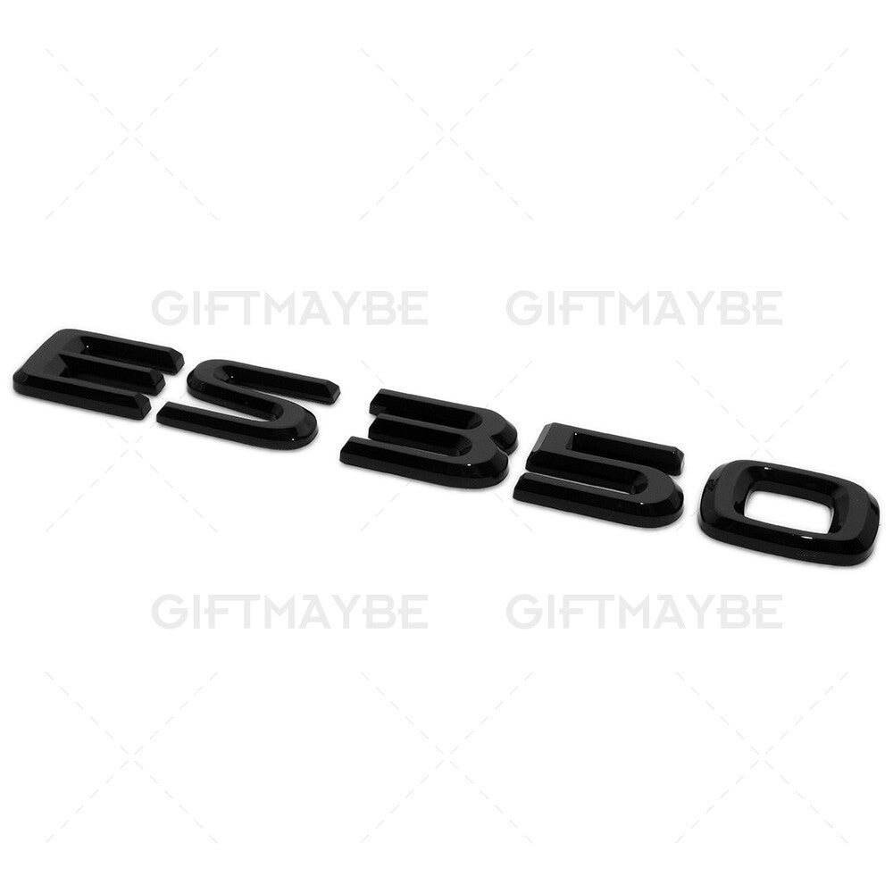 For Lexus Trunk Gloss Black ES 350 Letter Logo Badge Car Emblem Replace F-Sport