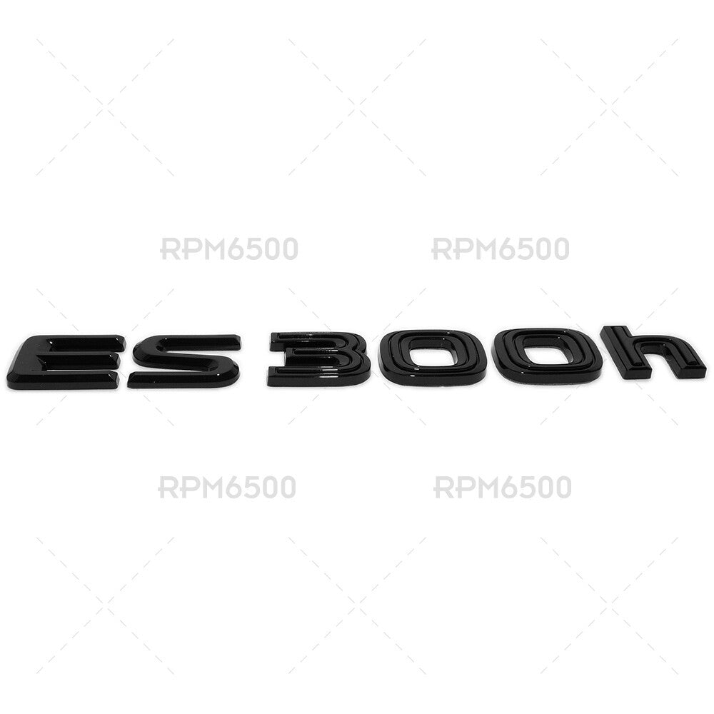 For Lexus Trunk Gloss Black ES 300h Letter Logo Badge Car Emblem Hybrid F-Sport