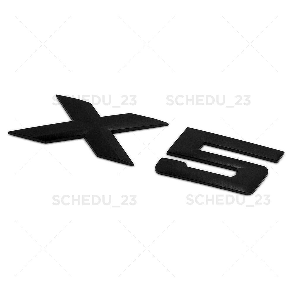 14-26 Matte Black BMW X5 Rear Liftgate Letter Nameplate Emblem Badge  /M Sport