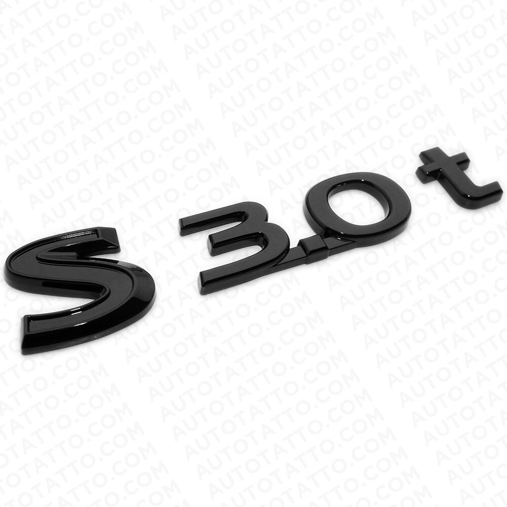 For Infiniti S 3.0t Left or Right Side Fender Badge Emblem Nameplate Blackout