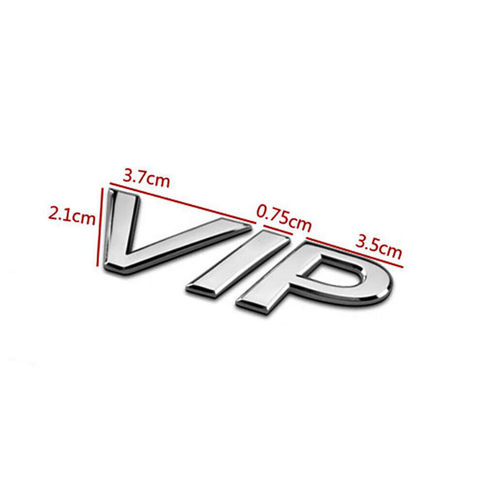 Universal 3D Fashion Metal Waterproof VIP Car Decal Sticker for Auto Decoration