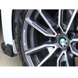4x For BMW Performance Wheels Aluminum Sticker Badge Logo Emblem M Power Sport