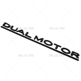 Tesla Rear Liftgate Lid Dual Motor Performance Nameplate Logo Badge Emblem Black