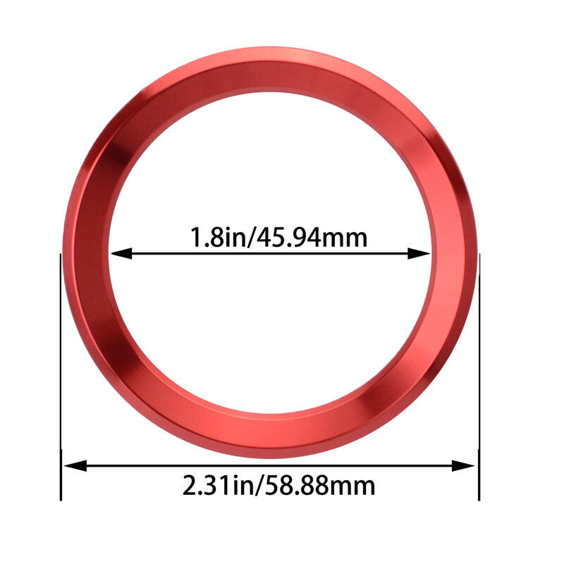 Red Steering Wheel Logo Emblem Ring Cover For BMW 1 3 4 5 7 Series X1 X3 X5 X6
