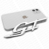 For Maserati Ghibli Levante Grecale Front Fender Logo GT Emblem Badge Chrome