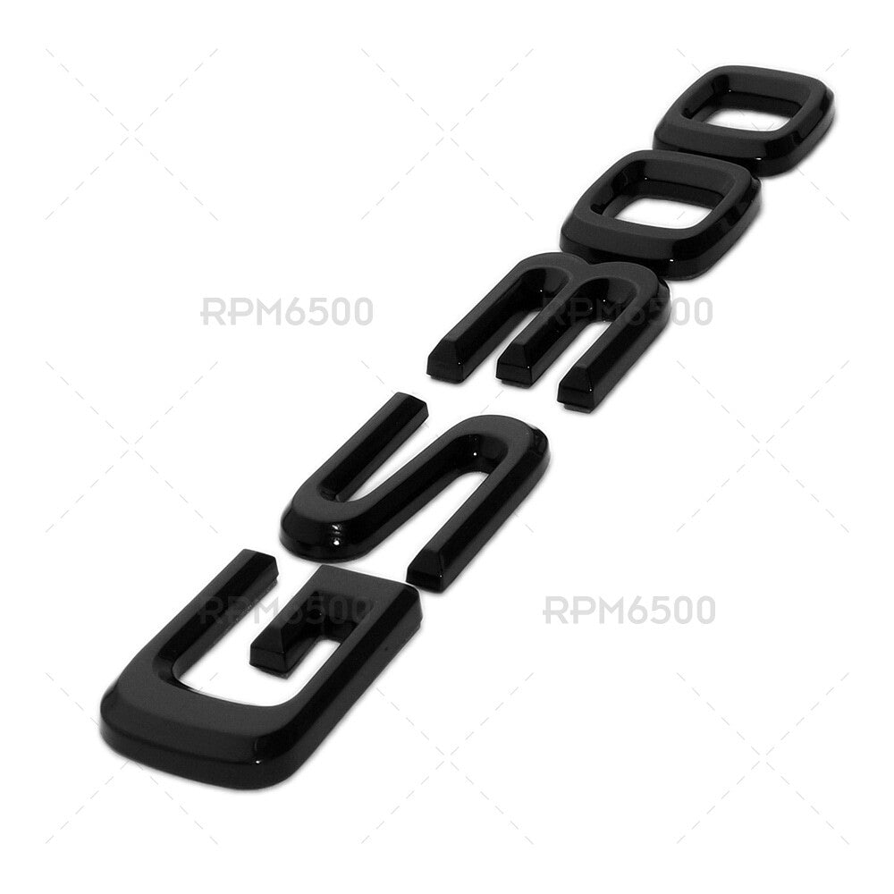 Lexus Trunk Gloss Black GS 300 Letter Logo Badge 3D Decal Emblem Replace F-Sport