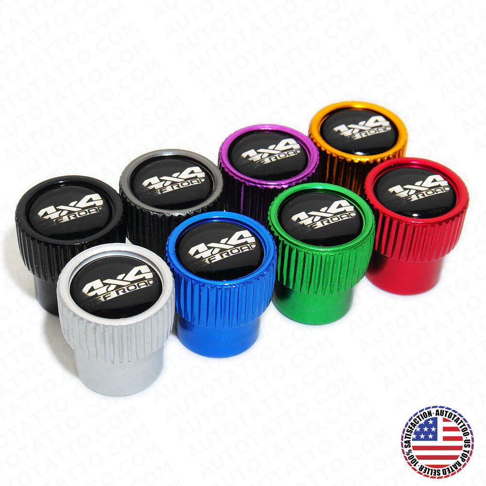 For Toyota 4x4 Off Road Roundel Car Wheels Tire Air Valve Caps Stem Dust Cover